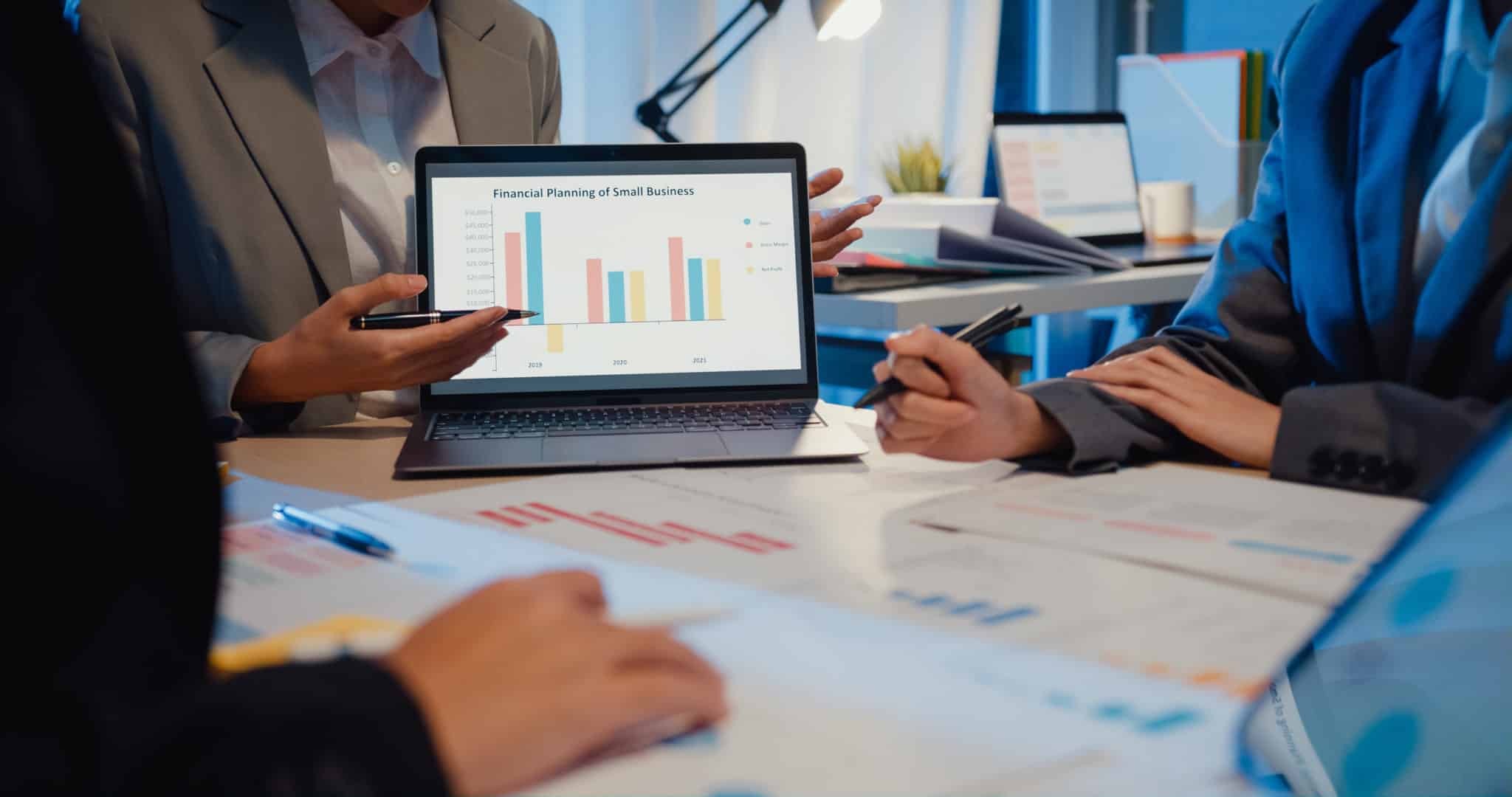 Millennial Asia people strategic meeting presentation brainstorm